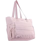 NISHEL Travel Puffy Tote Bag For Women, Ultra-Lightweight Large Tote Purse For Office Day And a Short Weekend Getaway