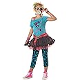 80's Valley Girl Child Costume, Blue, Medium (8-10)