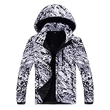 Tsmile Men Coat Men's Camouflage Soft Shell Hoodie