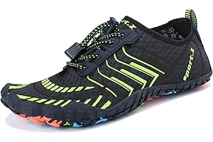 MAYZERO Water Shoes Men Women Swim Surf Shoes Beach Pool Shoes Wide Toe Hiking Aqua Shoes Winter House Slippers