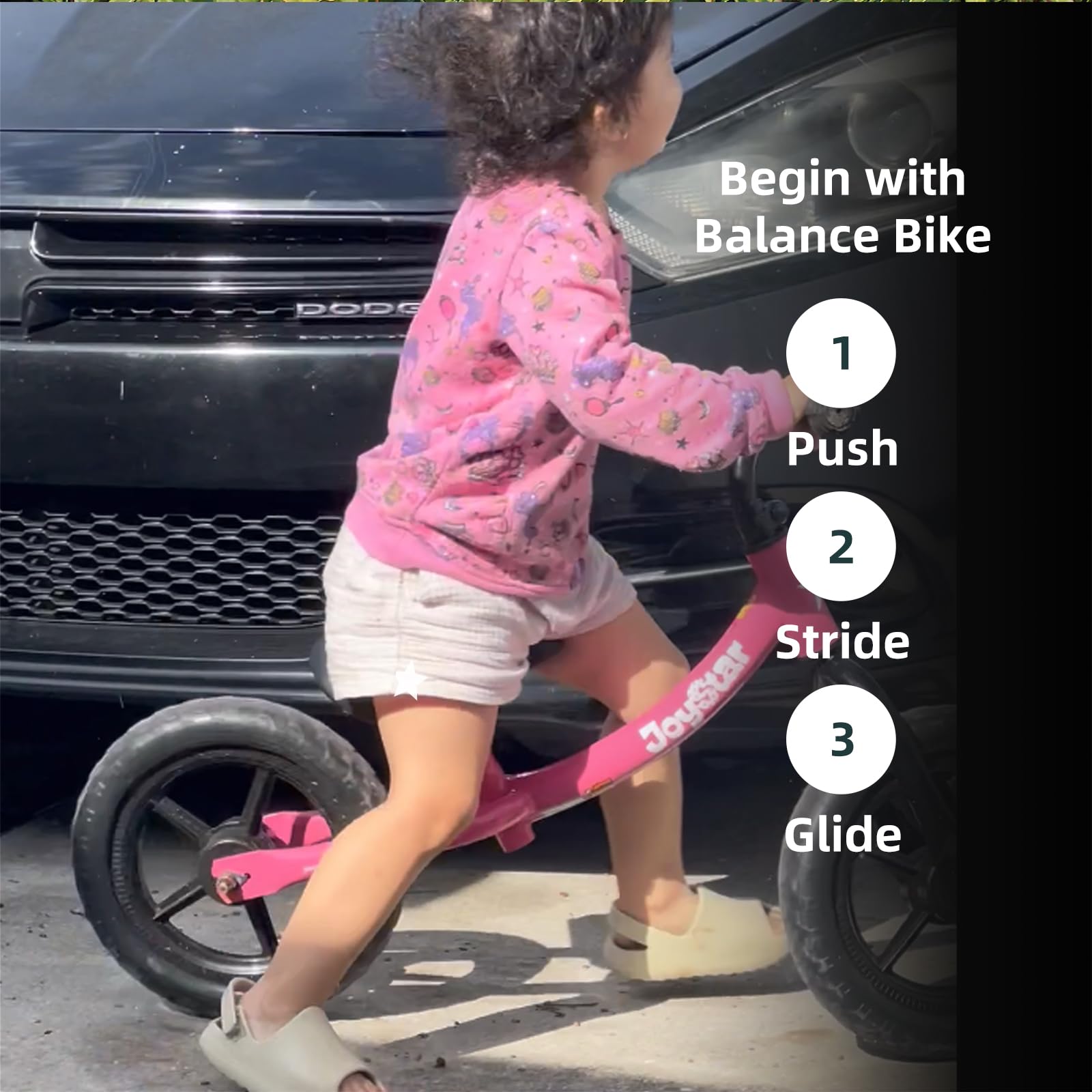 JOYSTAR Toddler Balance Bike 2 Year Old, Age 18 Months to 5 Years Old, No Pedal Bike with Adjustable Handlebar and Seat, Gift for 2-4 Boys Girls