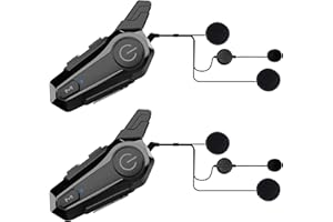 Motorcycle Bluetooth Headset 2-Way 600M Wireless Dirt Bike Helmet Headphone Intercom CVC Noise Cancellation Stereo HiFi Music