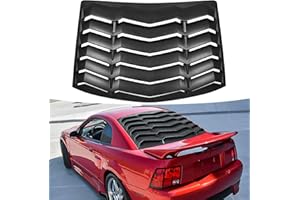 Bonbo Rear Window Louver Fits for Ford Mustang 1994 1995 1996 1997 1998 1999 2000 2001 2002 2003 2004 in GT Lambo Style Custo
