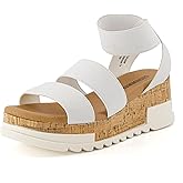 CUSHIONAIRE Women's Naomi Cork Wedge Sandal +Wide Widths Available
