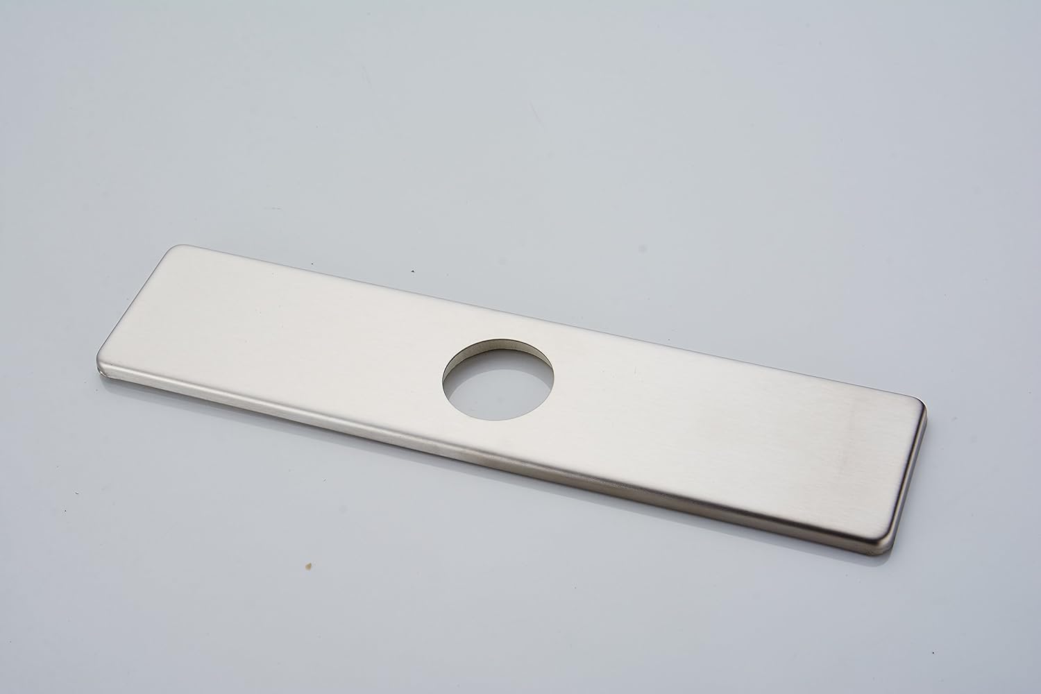 BWE Square 10 Inch Kitchen Sink Faucet Hole Cover Deck Plate Escutcheon Brushed Nickel - - 