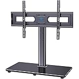 Swivel Universal TV Stand Mount for 37-70 Inch LCD OLED Flat/Curved Screen TVs-Height Adjustable Table Top TV Stand/Base with