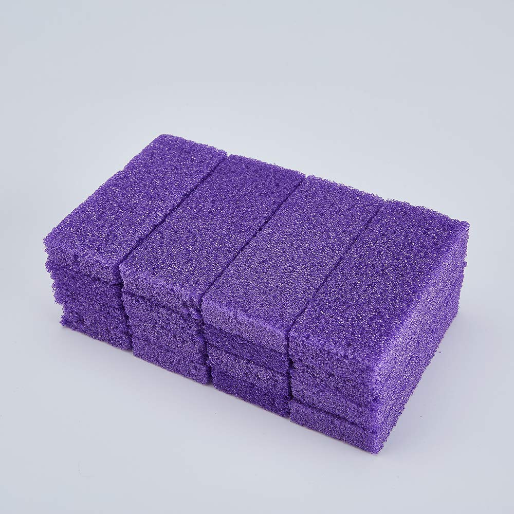 Disposable Pedicure Scrubber Callus Remover Pumice Stone for Foot Care Purple Coarse, 40 PCS: Beauty