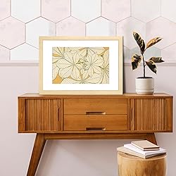 LaVie Home 16x24 Picture Frame Beige Oak Wood