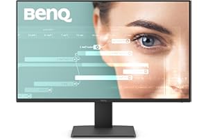 BenQ GW2491 23.8” 1080p FHD 100Hz IPS Eye-Care Monitor, HDMI, DisplayPort, 1080x1920, Ultra Slim Bezel, TUV-Certified, Flicke