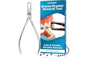 DANYDENT Bracket Remover For Braces – Orthodontic Braces Removal Tool Kit – Professional Braces Removal Kit - Easy To Use Dental Tools Stainless Steel Braces Essentials – 1 x Bracket Remover Plier