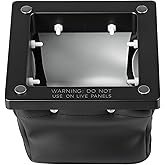 Magnetic Shaving Catcher for Electrical Drills | Strong Magnets, Washable Black Lining, Collects Metal Debris, No Residue Safety, For HVAC/Electricians, Foldable Design