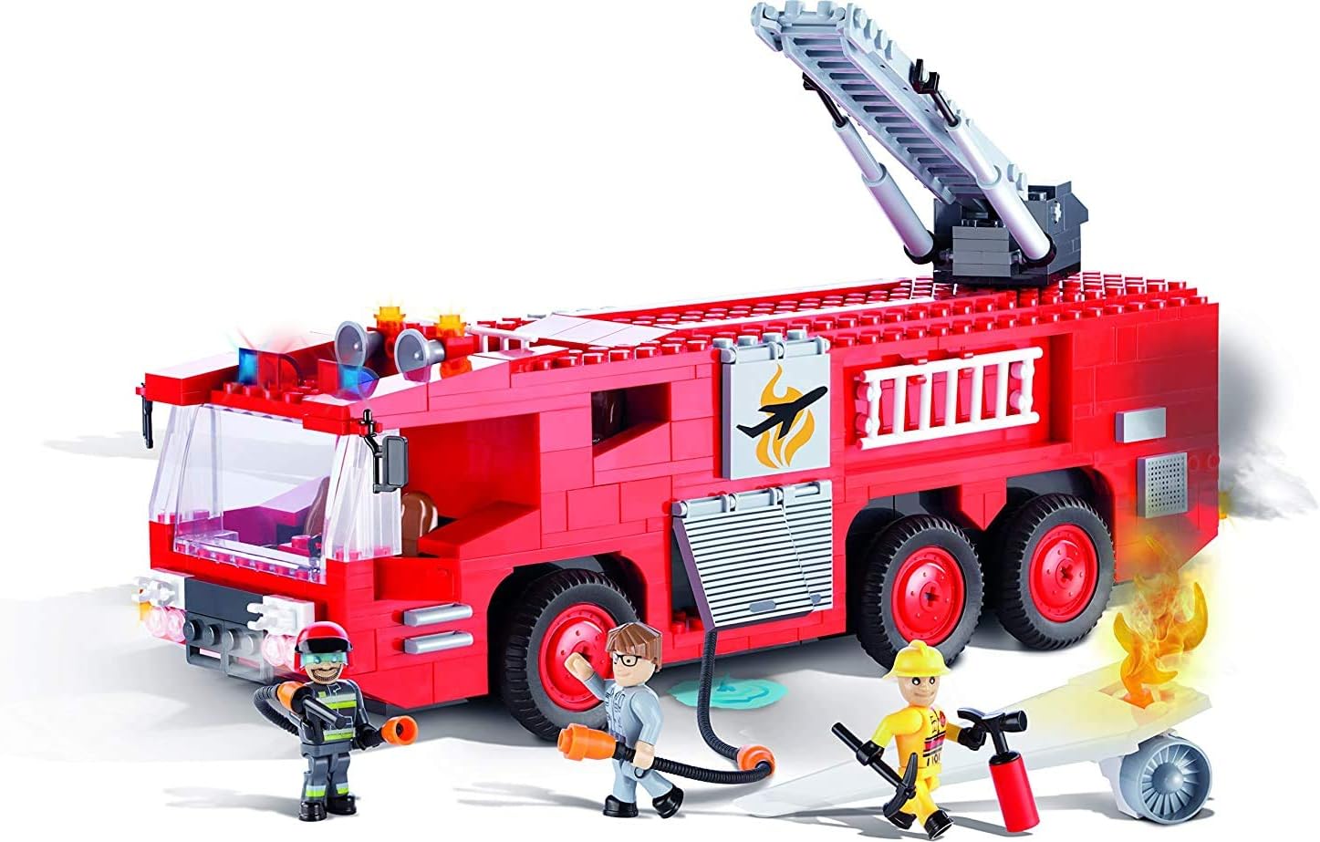 Cobi 1467, ACTION TOWN, Airport Fire Truck, 300 building bricks