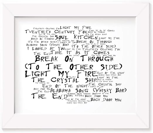 Lissome Art Studio The Doors Art Print The Doors Unframed Lyrics Poster Amazon De Kuche Haushalt Their trademark is the dramatic, haunting sound, sustained by poetic lyrics. amazon de