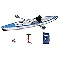 Sea Eagle RazorLite Inflatable Kayak - Lightweight, Drop Stitch, High Speed Touring Kayak - Solo or Tandem - Tall Back Seat(s), Paddle(s), Backpack, Skeg and Pump