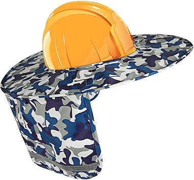 hard hat visor with neck shade