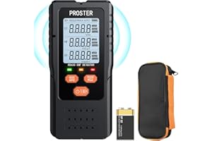 Proster EMF Meter, 3in1 Digital Electromagnetic Field Radiation Detector for EF RF MF,5G Cell Tower, WiFi Signal Detector, fo