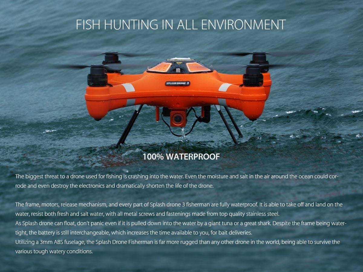 Swellpro Waterproof Fishing Drone Splash Drone 3 Fisherman with Line