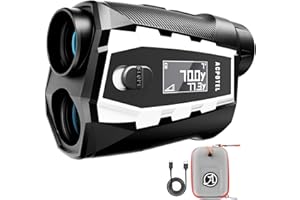 ACPOTEL Golf Rangefinder with Slope - 1000 Yards Laser Range Finder with External Side Display, 6X Magnification 0.1s Flag Pole Locking Vibration Magnetic USB C Rechargeable