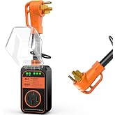 MILLIONHOME RV Surge Protector 50 Amp, 𝟐𝟎𝟐𝟔 𝐍𝐞𝐰 𝐔𝐩𝐠𝐫𝐚𝐝𝐞𝐝 Voltage Protection RV Power Surge Protectors Waterproof, RV Adapter Plug for Camper, Circuit Analyzer for Travel Trailers