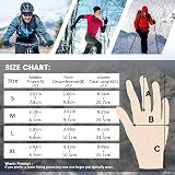 LERWAY Winter Warm Gloves Touchscreen Windproof Water-Resistant Black S view 2