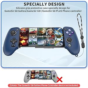 Silicone Grip Case For GameSir G8 Galileo Phone Controller – Protective Cover With Lanyard, Anti-Slip & Shockproof