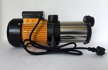 Mehrstufige Kreiselpumpe megafixx HMC5SC 1800 Watt bis 6 BAR - 5 Stufen - Laufräder aus Edelstahl - 10500 Liter pro Stunde