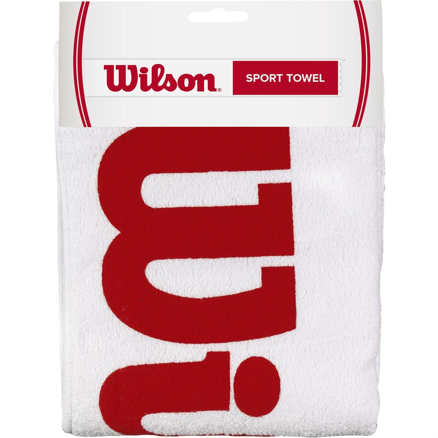 Wilson Sport Towel - White/Red, N/A