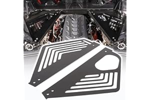 CHEAYAR Engine Bay Panel Cover Compatible with Chevrolet Corvette C8 2020-2023, Aluminum Alloy Rear Engine Covers Left Right Engine Case Guards Protector Splash Shield, C8 Accessories 2PCS (Black)