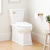 Signature Hardware 483981 Benbrook 1.28 GPF Two Piece Skirted Elongated Toilet - ADA Compliant, Elongated Seat Included - Whi