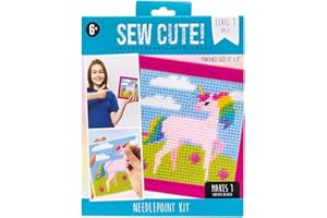 American Crafts Colorbok Sew Cute! Needlepoint Kit-Unicorn