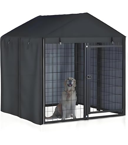 Dog Kennel Heavy Duty Waterproof Cover 8'x4'x6' Outdoor Cage