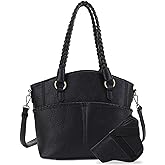 JESSIE & JAMES Bella Concealed Carry Tote Bags For Women with Lock and Key Satchel Purse Top Handle with Crossbody Strap