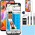 for Samsung Galaxy A11 Screen Replacement with Frame for Samsung a11 a115u Screen Replacement s115dl a115a LCD Display digitizer Touch Screen Assembly with Repair Part Tools 6.4 inch (US Version)