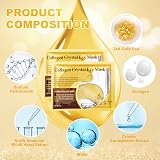 URAQT 24K Gold Under Eye Treatment Masks 30 Pairs Collagen Gel Pads Hydrating view 3