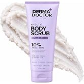 DERMAdoctor KP Bump Eraser Body Scrub, 10% AHAs + PHAs, Keratosis Pilaris | Dermatologist-Formulated Exfoliator for Strawberry Skin, Chicken Skin, Rough Patches &amp; Uneven Texture, Arms &amp; Thighs