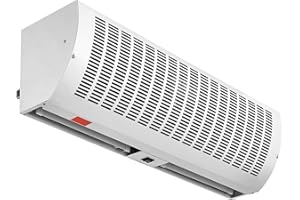Uargd 36" Commercial Indoor Air Curtain with Dual Speed 1200CFM, Wall-Mounted Over Door Fan with Limit Switch, Easy Installat