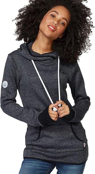 Kangaroos Damen Long Sweatshirt Mit Kapuze Hoodie Schwarz 36 38 Amazon De Bekleidung