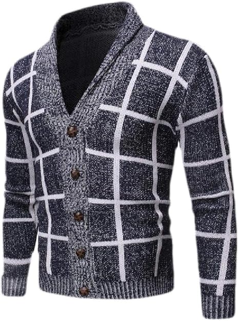mens checkered sweater