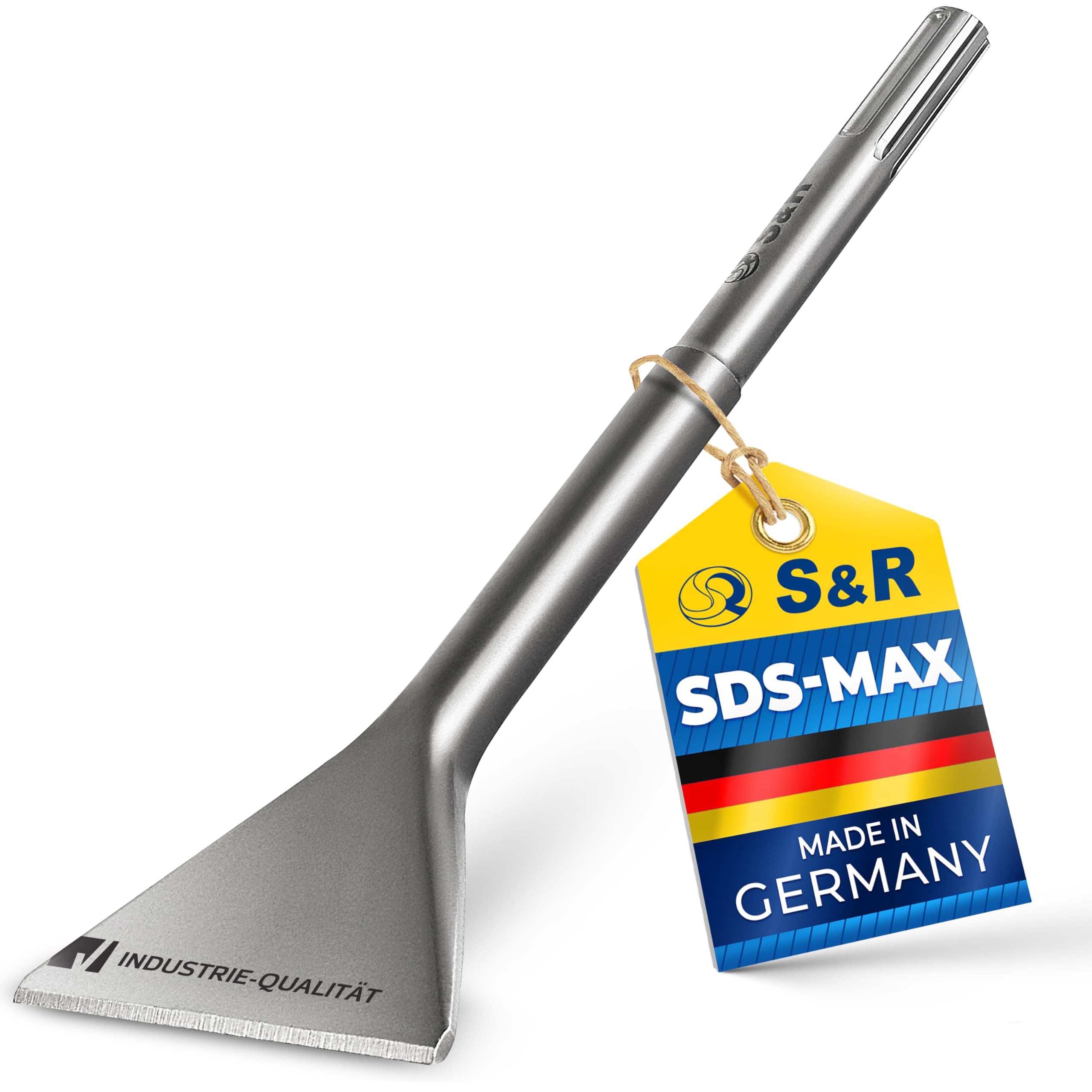 S&R Wide Chisel SDS MAX 350 x 115mm Round. Made in Germany