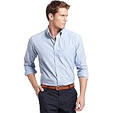 Izod Men’s Performance Comfort Long Sleeve Solid Button Down Shirt