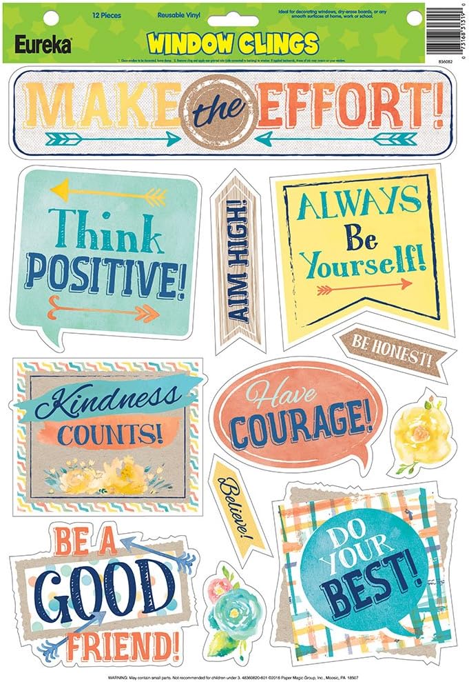 Eureka Confetti Splash Window Clings (836082)