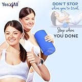Yes4All 12 Inch EVA Foam Roller High Density Blue view 6