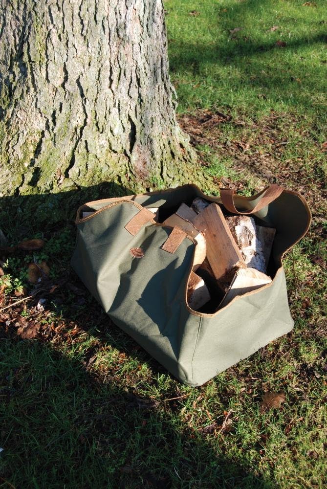 Esschert GT22 Canvas Fireplacebag, Green, 59 x 39.5 x 38.5 cm - Image 5