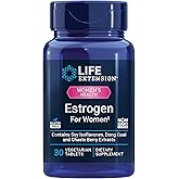 Life Extension Estrogen for Women, Helps Relieve hot Flashes and Night Sweats, Soy isoflavones, Norway Spruce Extract, chasteberry, Hormone-Free, Gluten Free, Non-GMO, Vegetarian, 30 Tablet