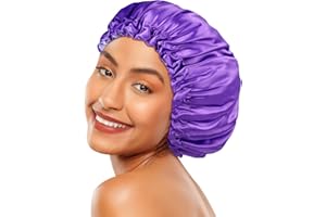 Fittia Silk Satin Bonnet for Sleeping, Smooth for Curly Hair from Frizzy, Silk Sleep Cap for Women Sleeping