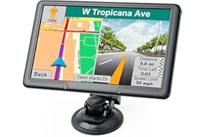 9 Inch GPS Navigator for Car with Lastest 2025 Map, Free Lifetime Update, Car GPS Navigation System for Truck Commercial Driv