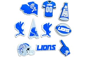 MATHARAGO 8 9 10 11 Pcs Shoe Charms for sports fans Decoration, Different Team Shoes Accessories for Boys Girls Kids Adults Women Men Party Favors Birthday Gifts