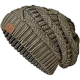 Somaler Knit Beanie Hat for Women Oversize Chunky Winter Slouchy Beanie Hats Ski Cap