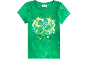 HH Family Girls St. Patrick’s Day Shirt Kids Green T-Shirt Clothing 4-12 Years