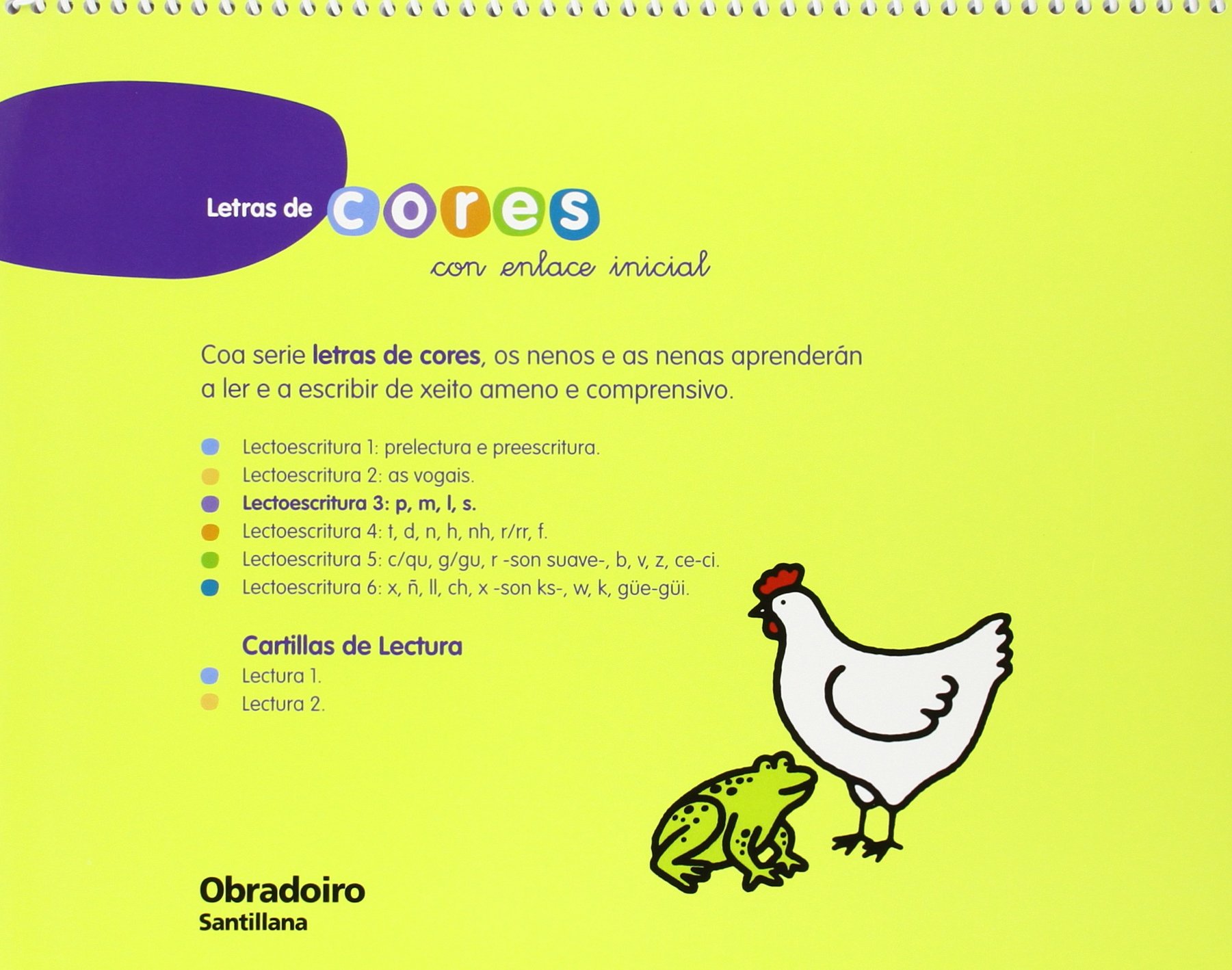 Letras De Cores Lectoescritura Educacion Infantil Caderno 2 Varios Autores Amazon Es Libros